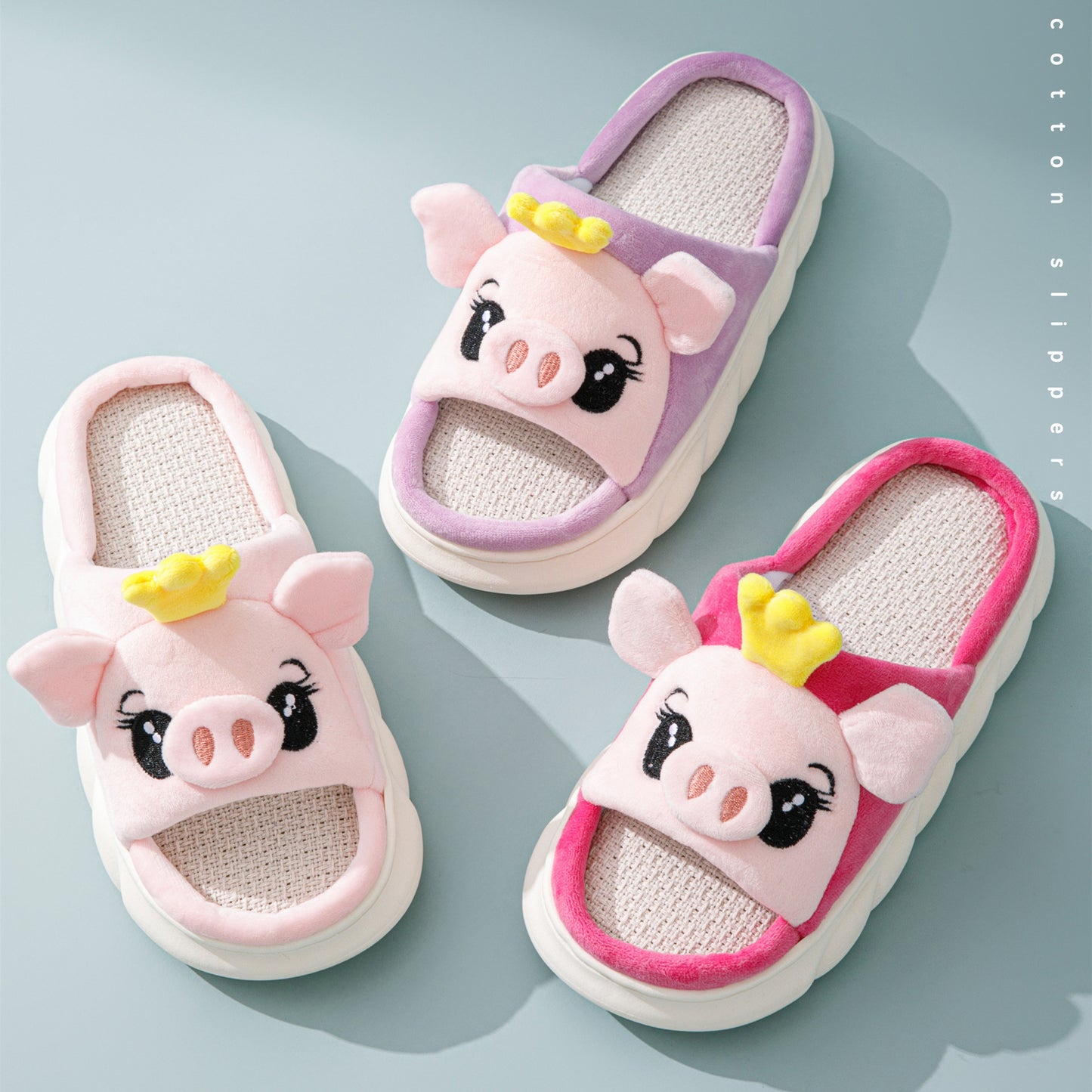 Pantuflas Crown Piggy para mujer